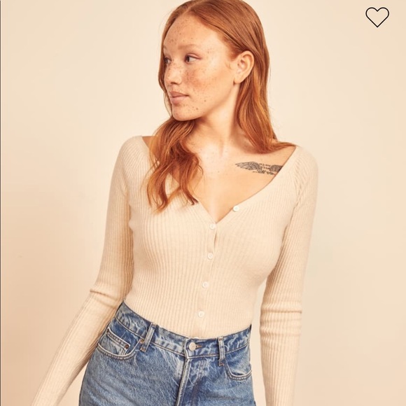 Reformation Faro Cashmere Cardigan 